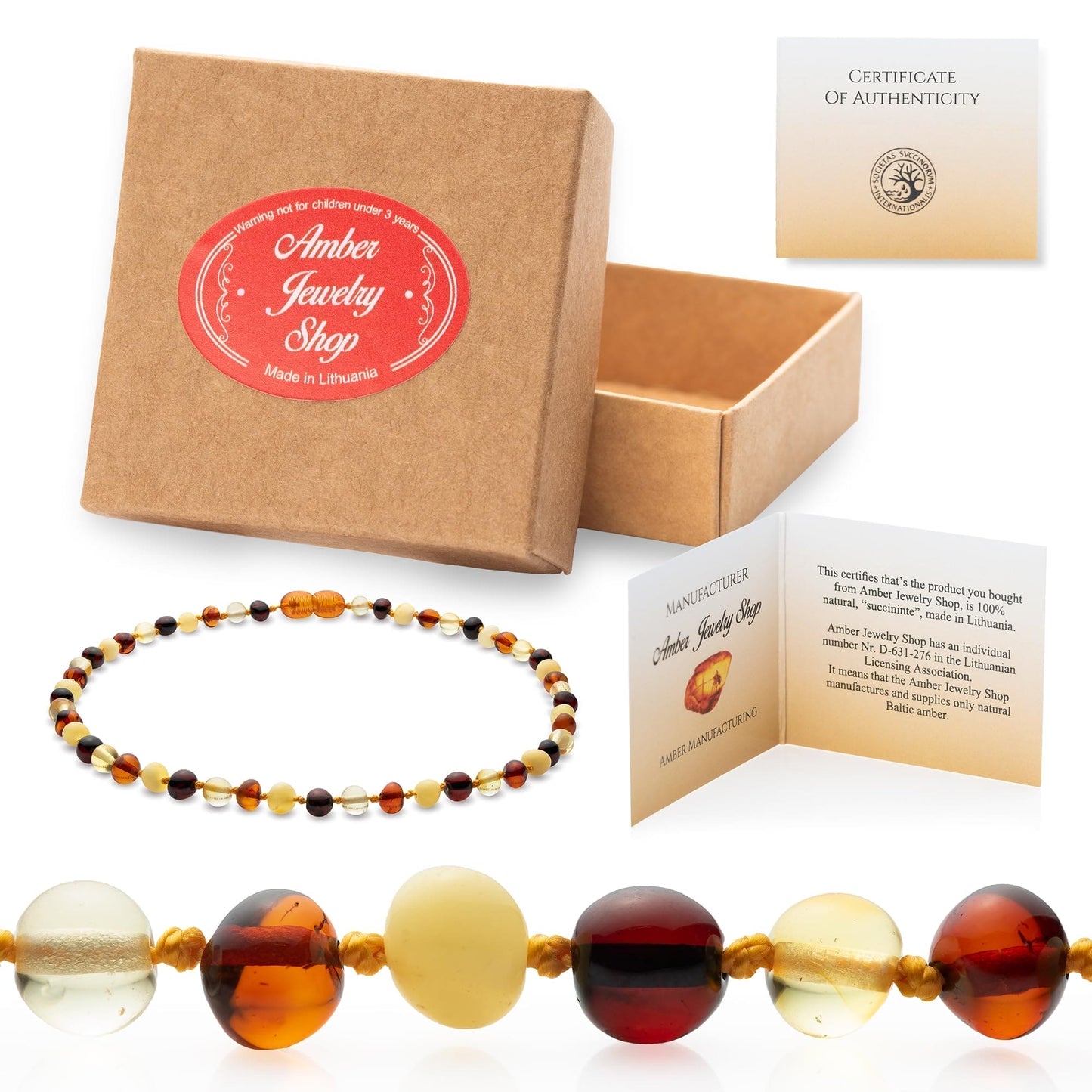 Amber Teething Necklace | Amber Beads Teething