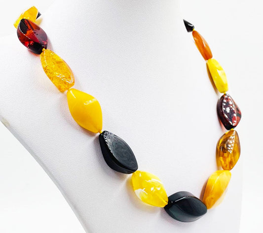 Natural Amber Necklace From Natural Baltic Amber beads -Amber Jewelry