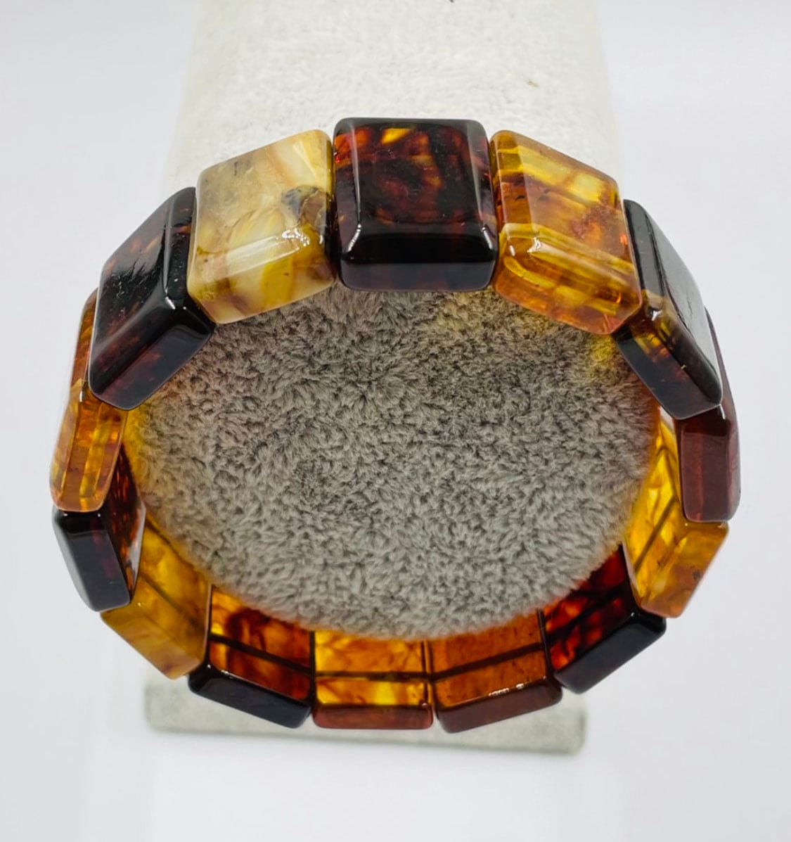 Baltic Amber Bracelet For Adult Natural Amber Beads Bracelet pressed