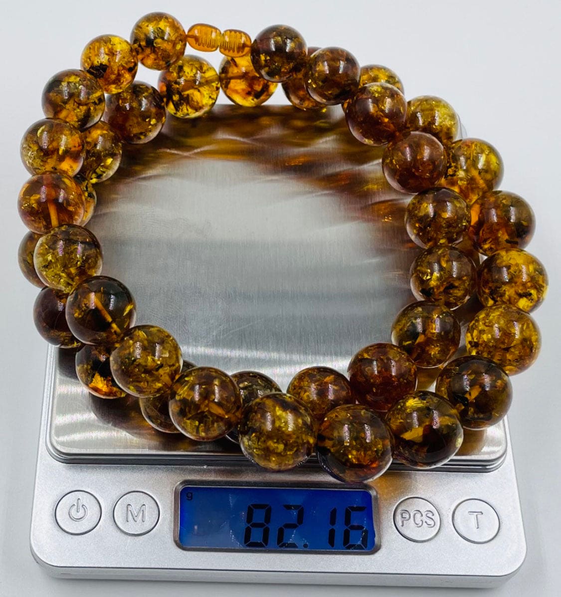 Natural Baltic Amber Necklace - Baltic Amber Necklaces for adults pressed