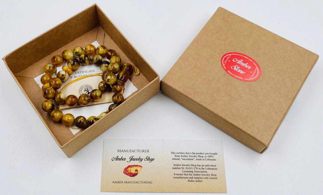 Islamic Prayer Beads-Natural Amber Muslim Prayer Beads pressed