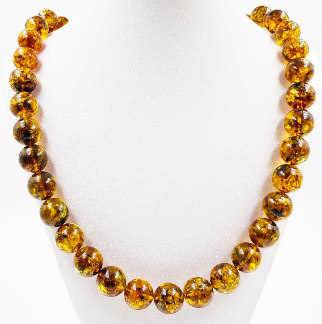 Natural Baltic Amber Necklace - Baltic Amber Necklaces for adults pressed
