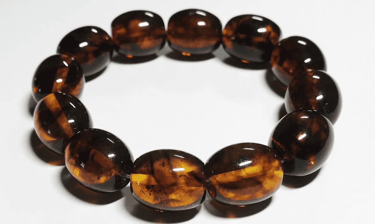 Baltic Amber Bracelet For Men -Natural Amber men's Bracelet