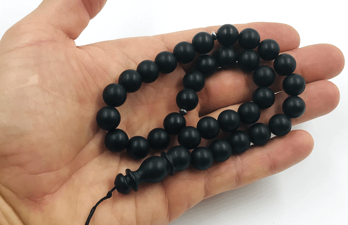 Islamic Prayer Amber 33 Beads Natural Amber Tasbih Misbaha Amber Rosary pressed