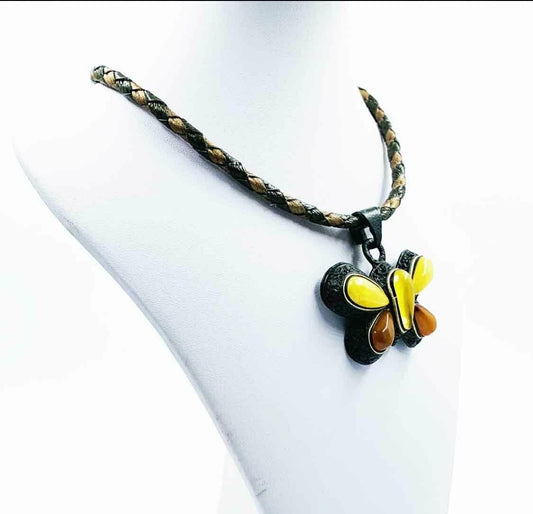 Amber Pendant - Natural Baltic Amber Jewelry For Ladies - Amber Neckla