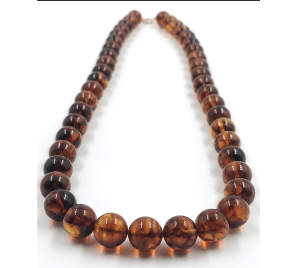 Amber Necklace amber beads necklace Genuine Women's Amber jewelry pressed