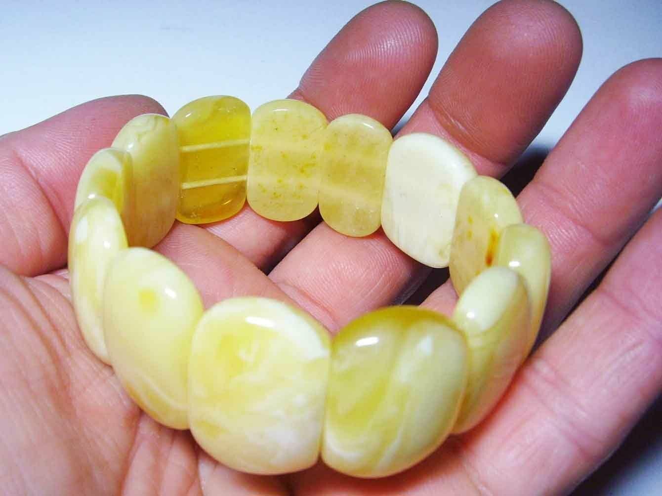 Amber Bracelet Natural Baltic Amber royal white amber pieces Amber Jewelry for women