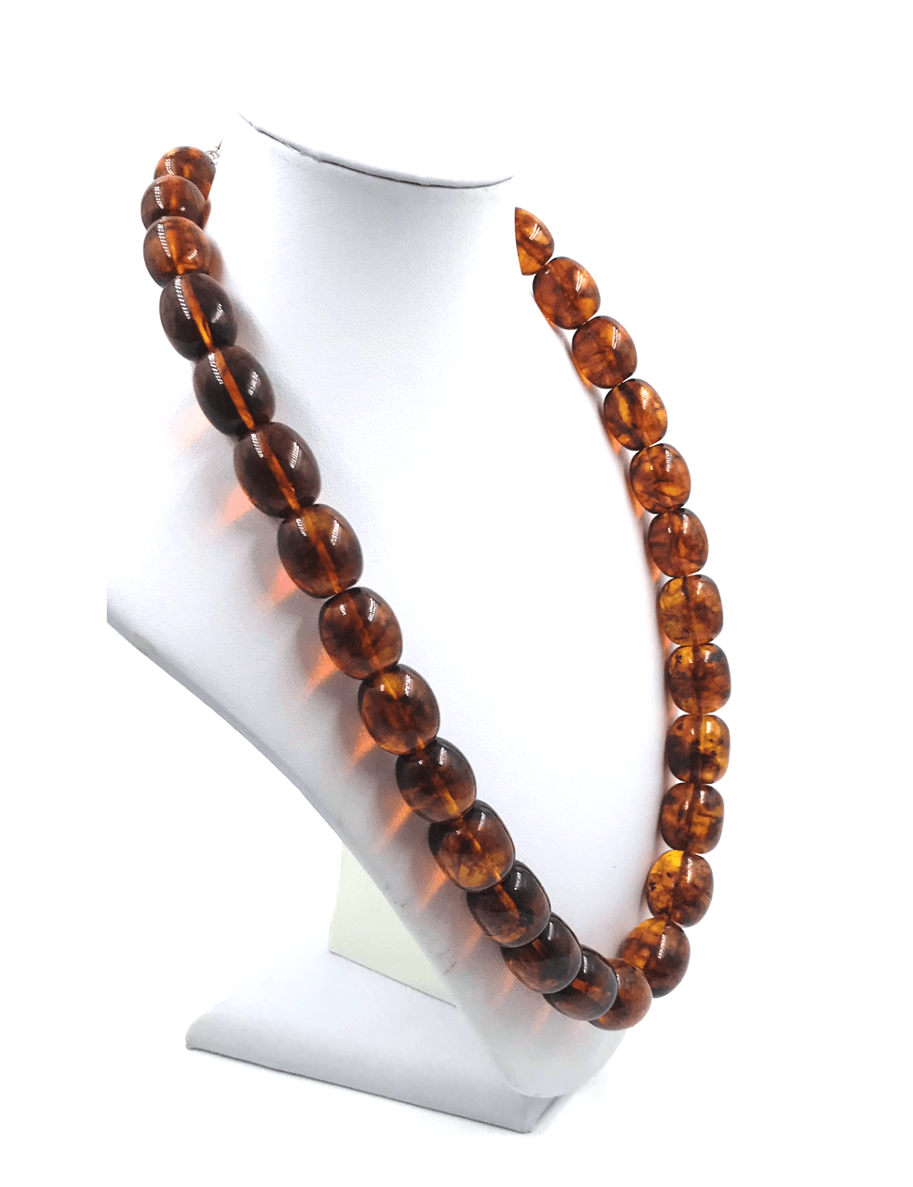 Amber Necklace Large Amber Beads Natural Baltic Amber Jewelry Pressed