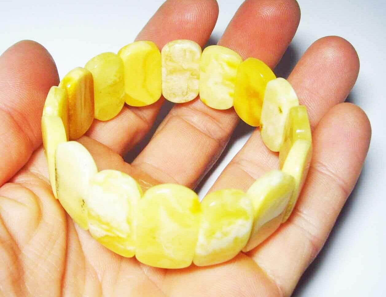 Massive Natural amber Bracelet Genuine amber beads Bracelet amber gift for women men