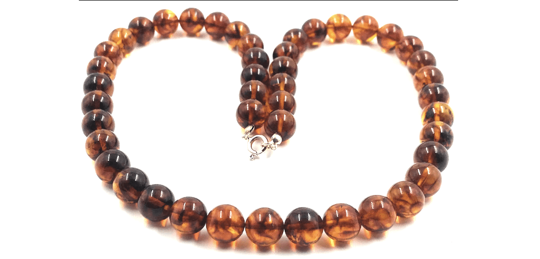 Amber Necklace amber beads necklace Genuine Women's Amber jewelry pressed