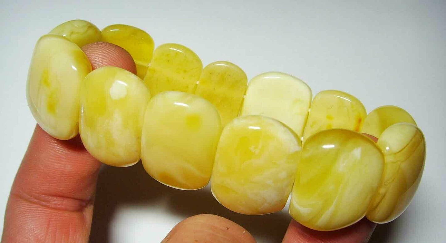 Amber Bracelet Natural Baltic Amber royal white amber pieces Amber Jewelry for women