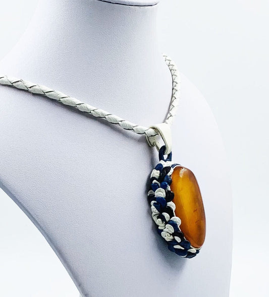 Natural amber necklace - amber pendant