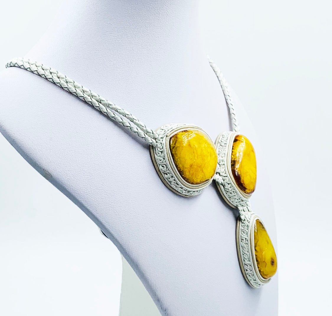 Collier Amber Necklace Genuine Old Baltic Amber Necklace for women Butterscotch