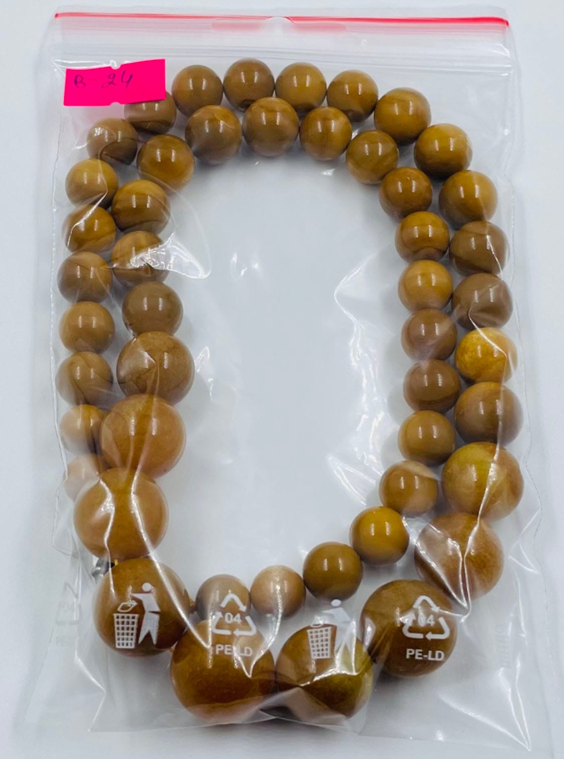 Antique Amber Necklace - Natural Baltic Amber Necklace pressed