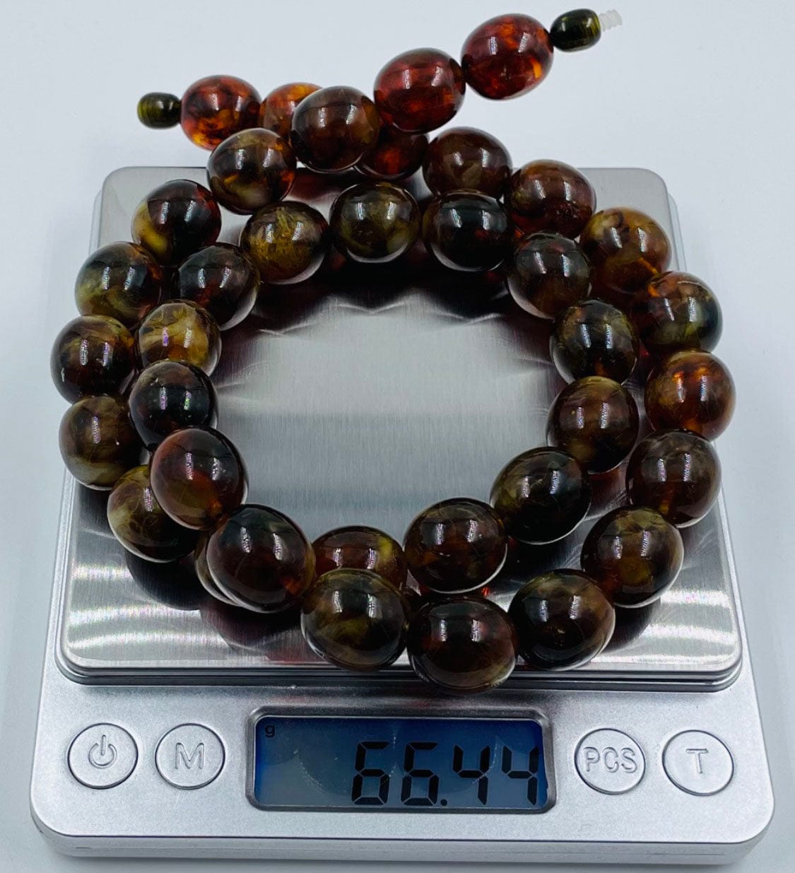 Baltic Amber Necklace-Natural Amber Beads Necklace pressed