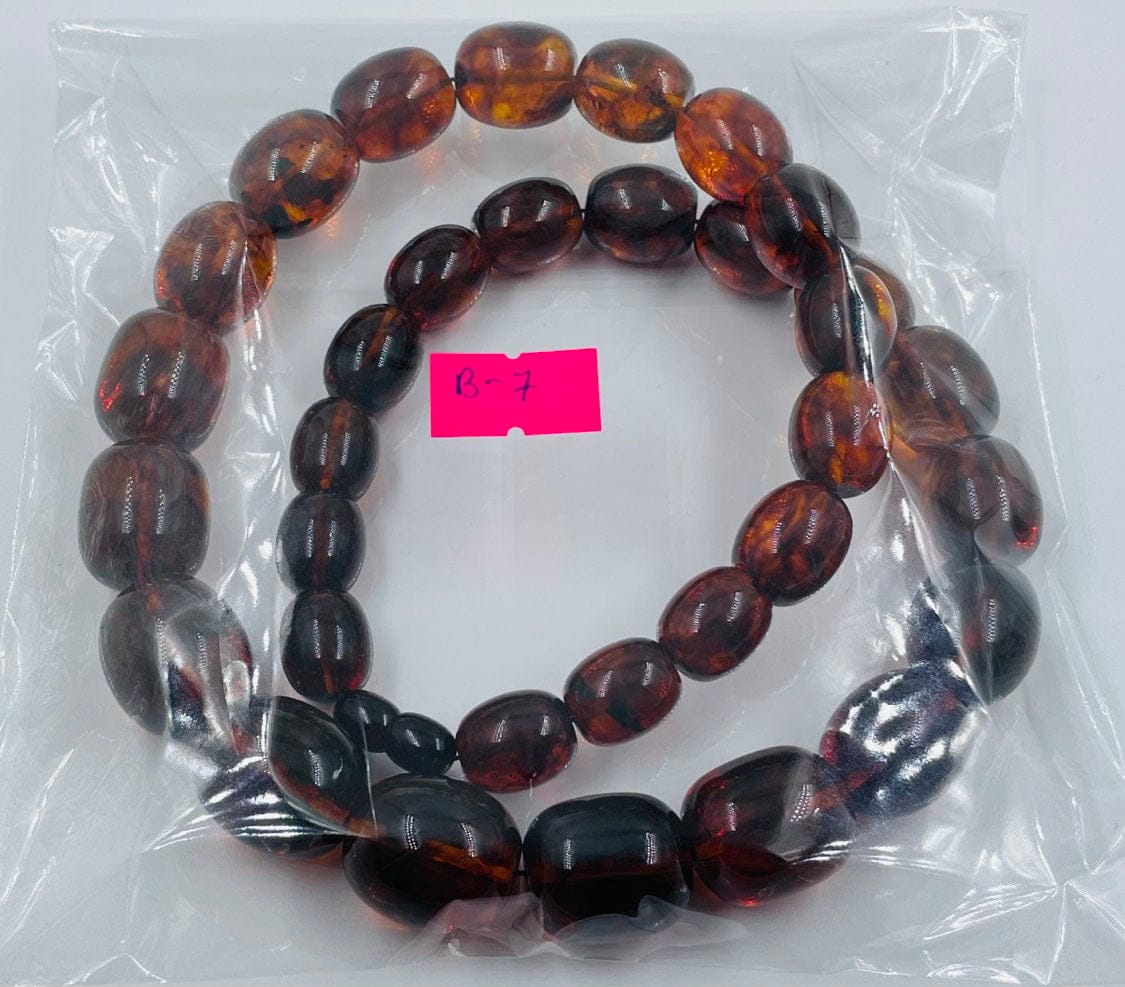 Baltic Amber Necklace - Natural Amber Beads Necklace pressed