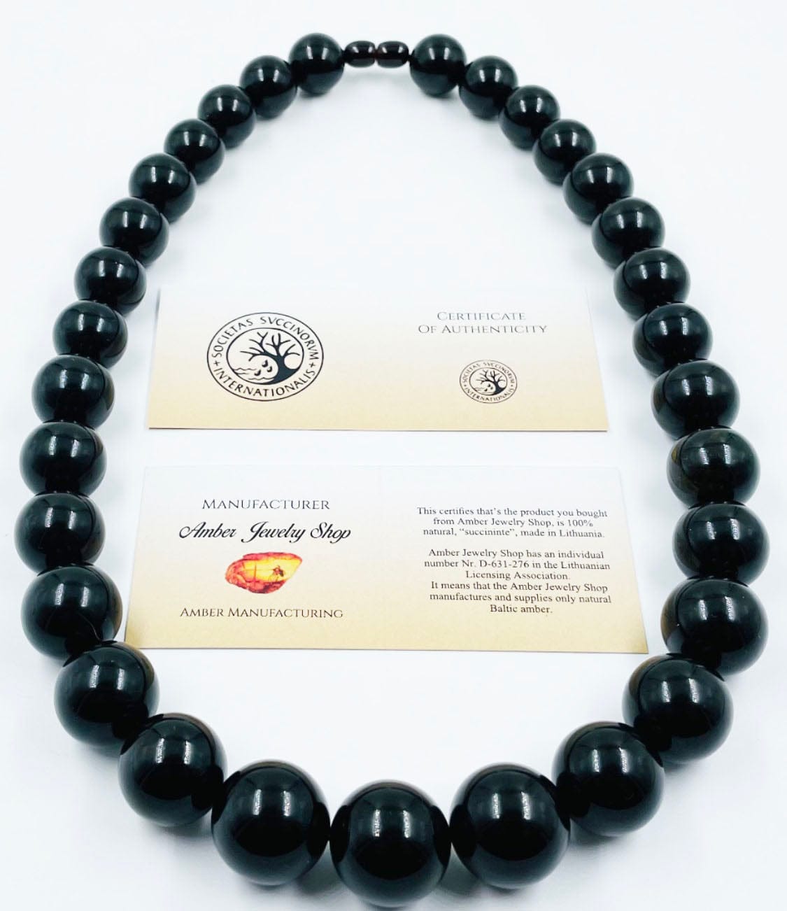 Amber Necklace Genuine Amber Beads Necklace pressed