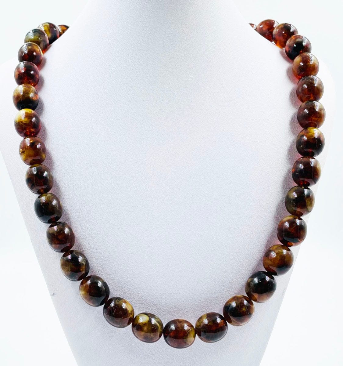 Baltic Amber Necklace-Natural Amber Beads Necklace pressed