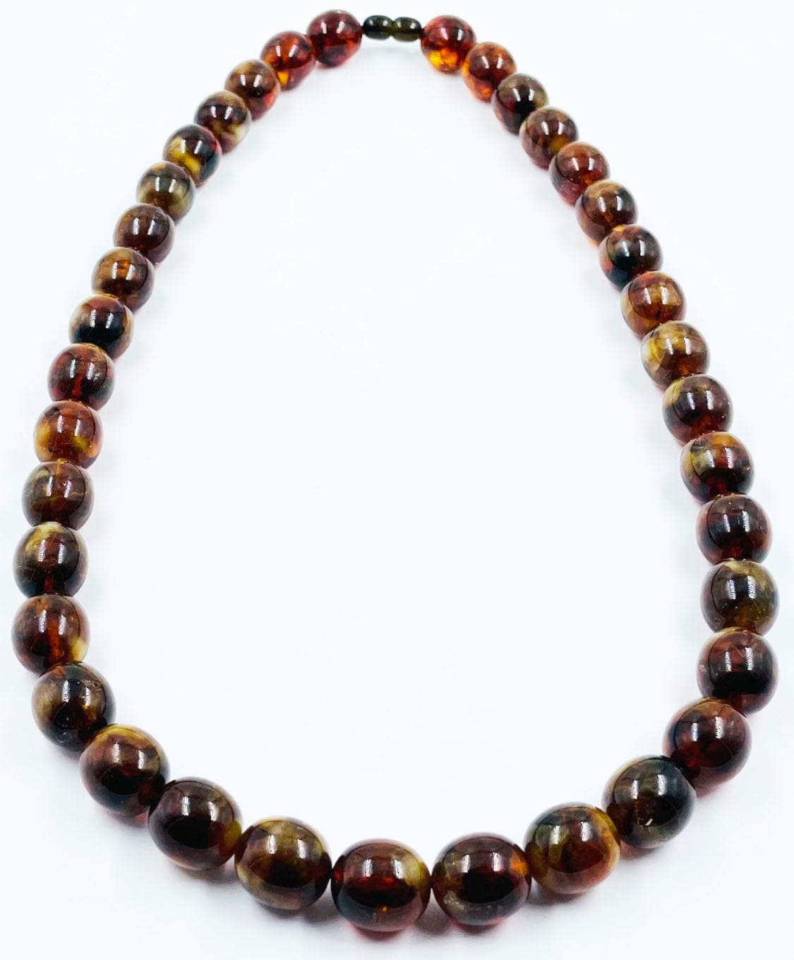 Baltic Amber Necklace-Natural Amber Beads Necklace pressed