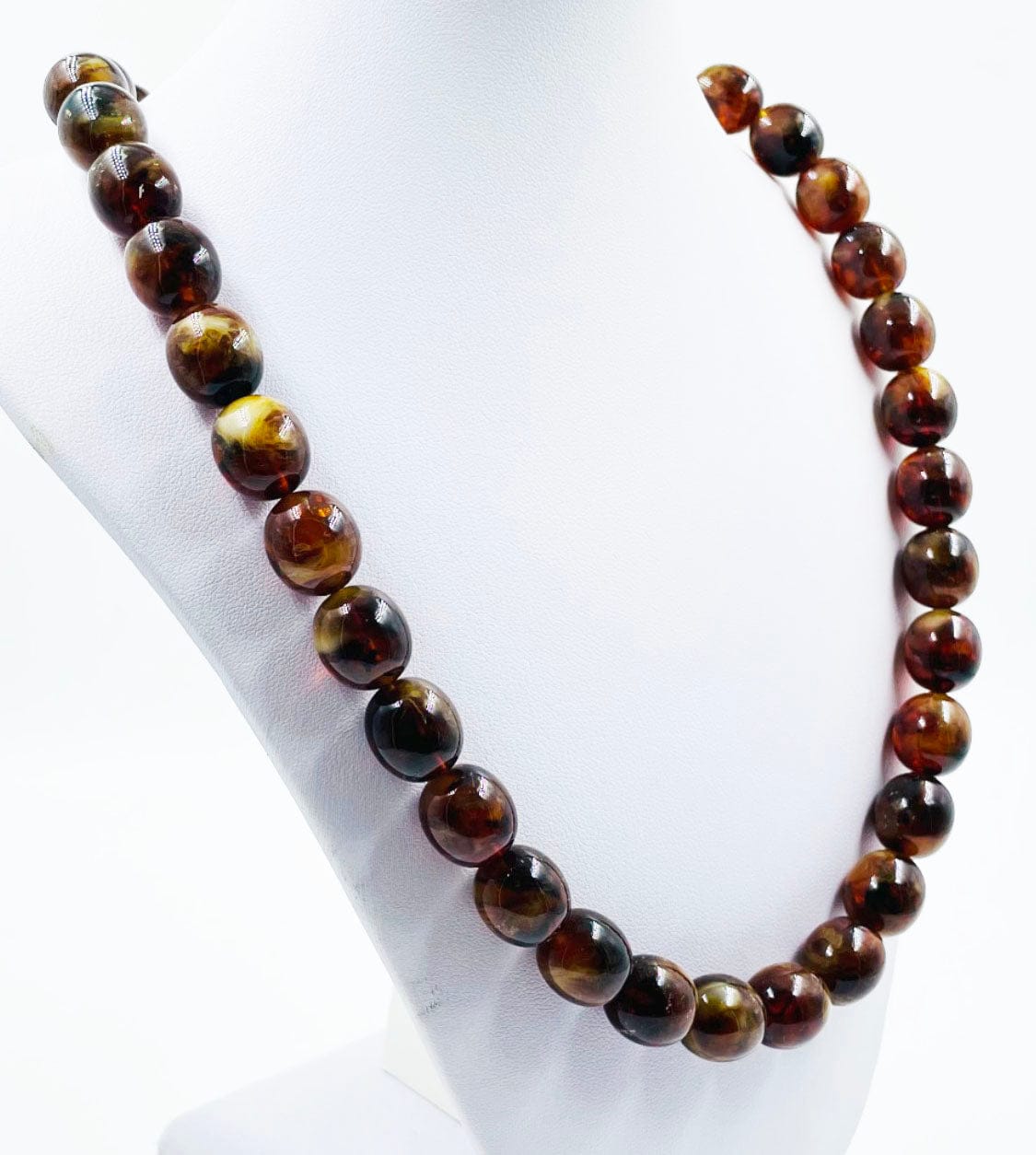 Baltic Amber Necklace-Natural Amber Beads Necklace pressed