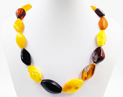 Natural Amber Necklace From Natural Baltic Amber beads -Amber Jewelry
