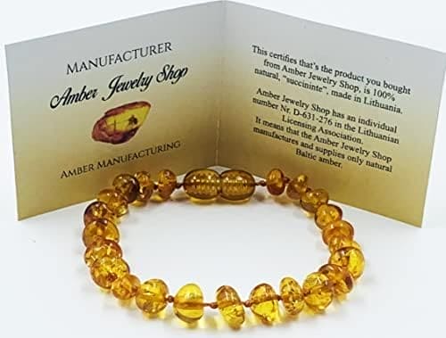 Amber Teething Bracelets & Anklets For Kids