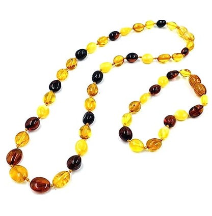 Baltic Amber Teething Necklace and bracelet set
