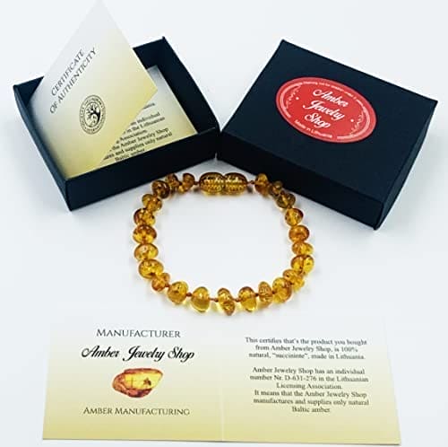 Amber Teething Bracelets & Anklets For Kids