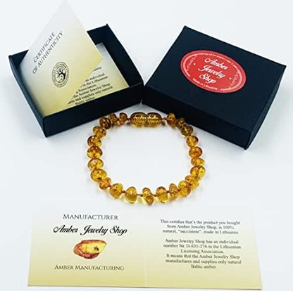 Amber Teething Bracelets & Anklets For Kids
