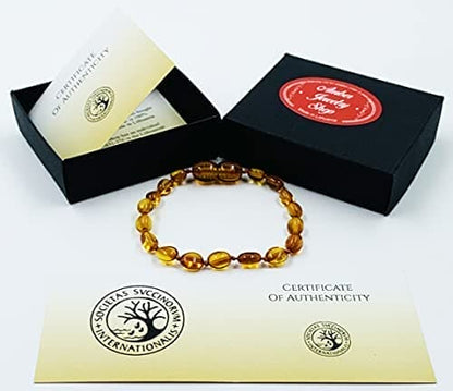 Amber Teething Bracelets & Anklets For Kids