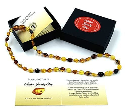 Amber Teething Necklace | Amber Beads Teething