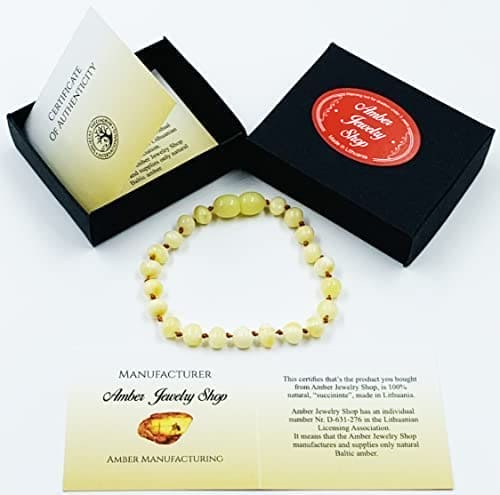 Amber Teething Bracelets & Anklets For Kids