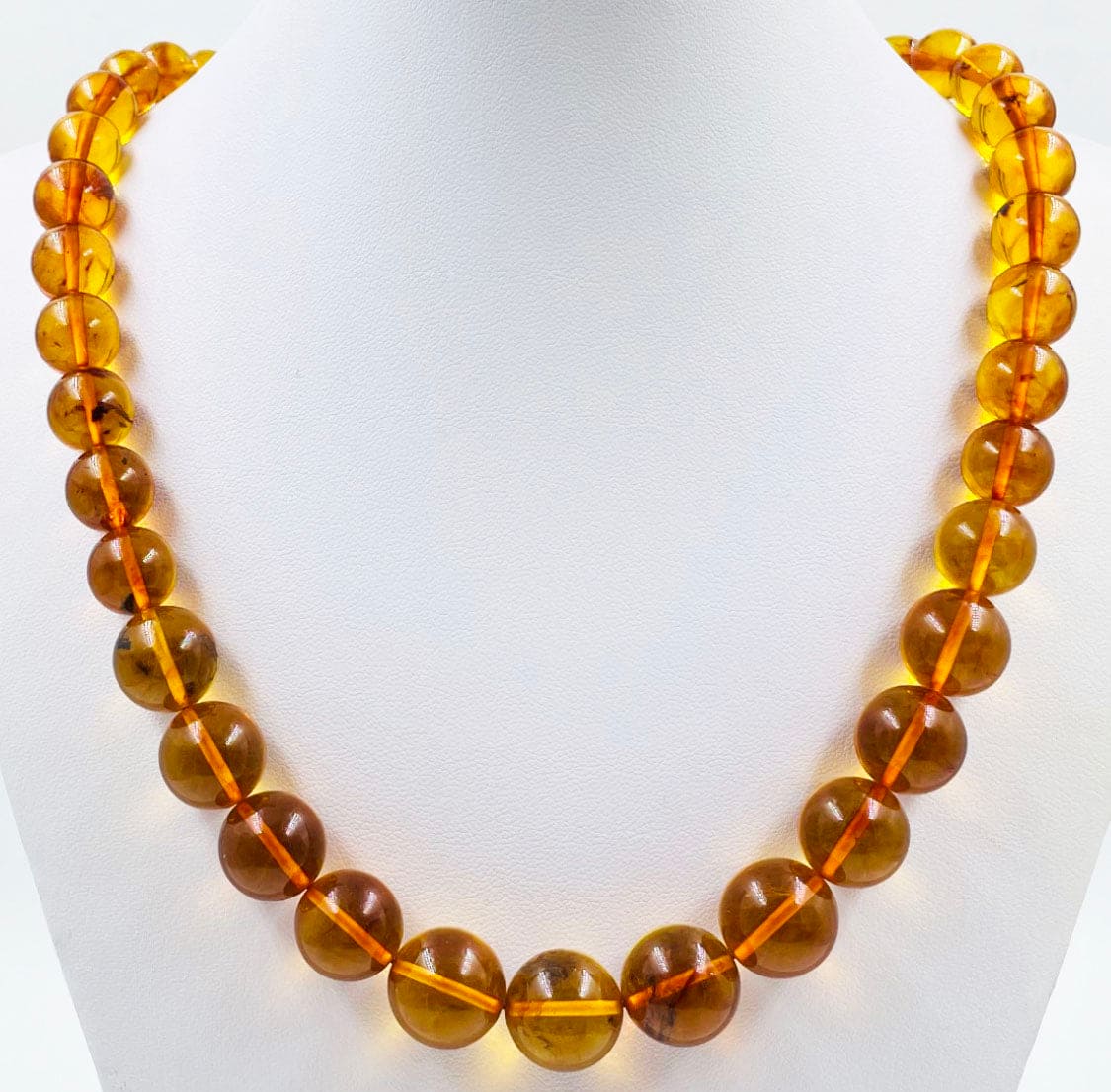 Amber Necklace - Genuine Baltic Amber Necklace pressed