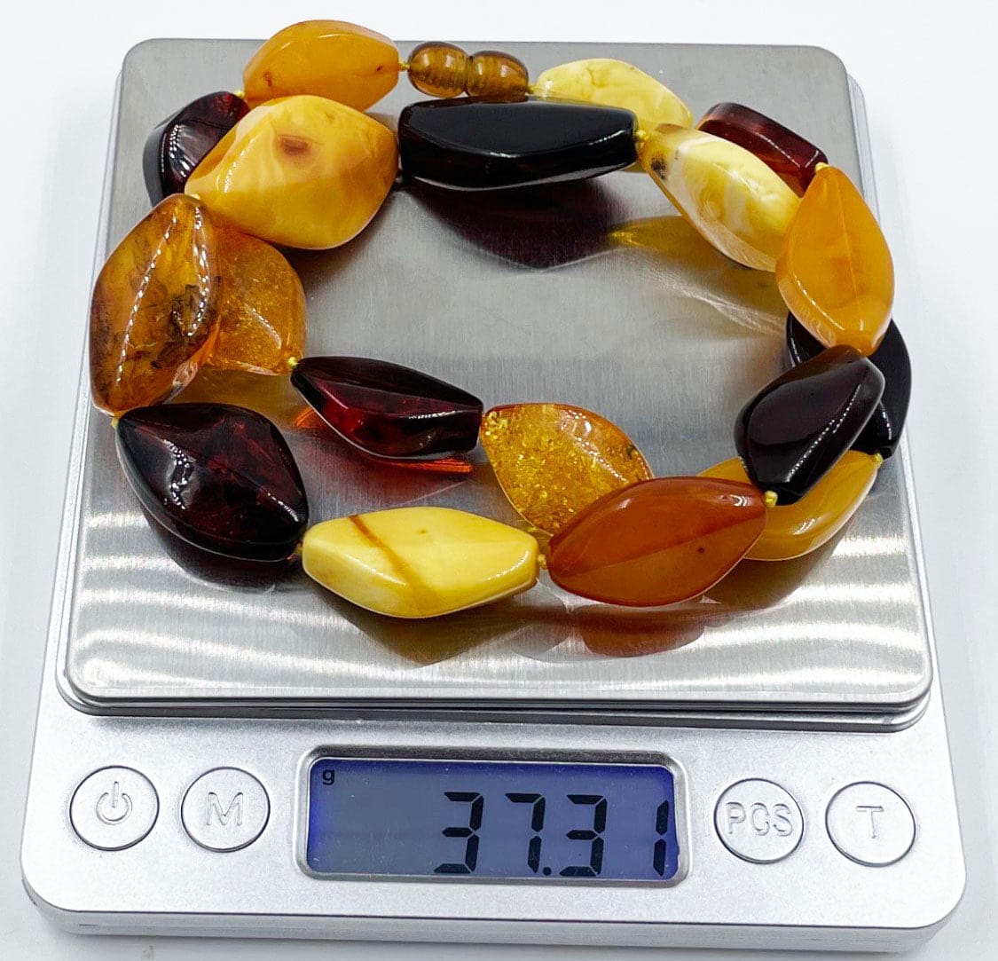 Natural Amber Necklace From Natural Baltic Amber beads -Amber Jewelry
