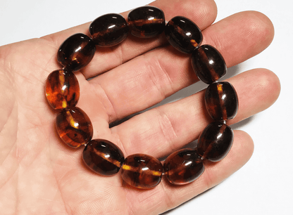 Baltic Amber Bracelet For Men -Natural Amber men's Bracelet