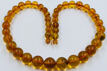 Amber Necklace - Genuine Baltic Amber Necklace pressed