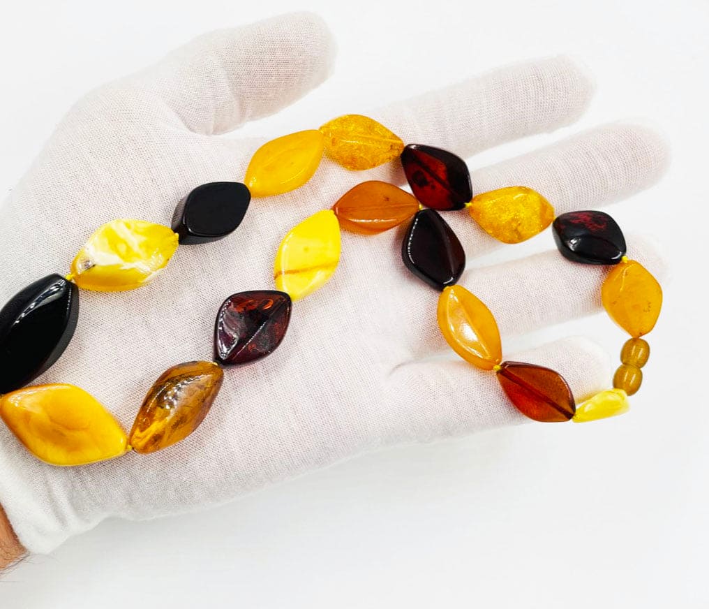 Natural Amber Necklace From Natural Baltic Amber beads -Amber Jewelry