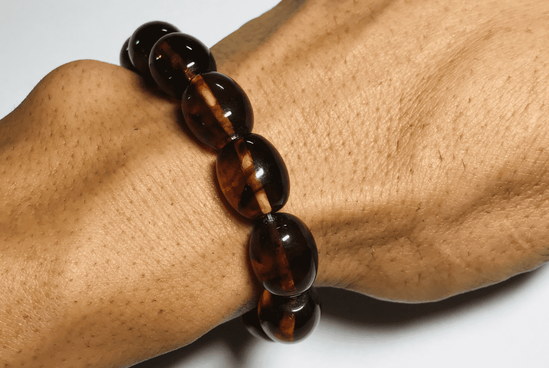 Baltic Amber Bracelet For Men -Natural Amber men's Bracelet