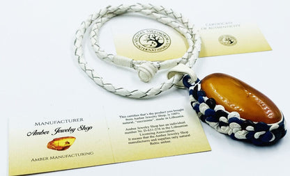 Natural amber necklace - amber pendant