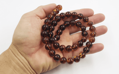 Amber Necklace amber beads necklace Genuine Women's Amber jewelry pressed