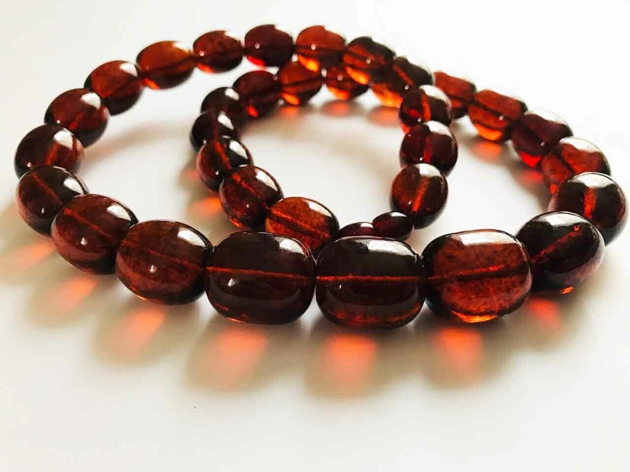 Amber Necklace - Massive large Amber Necklace - Natural Baltic Amber Jewelry pressed