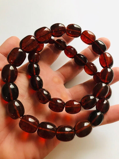 Amber Necklace - Massive large Amber Necklace - Natural Baltic Amber Jewelry pressed