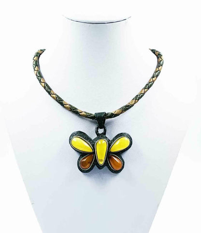 Amber Pendant - Natural Baltic Amber Jewelry For Ladies - Amber Neckla