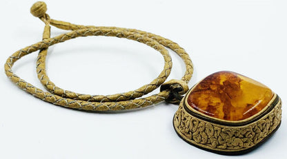 Amber Pendant Necklace - Baltic Amber Necklace For Women