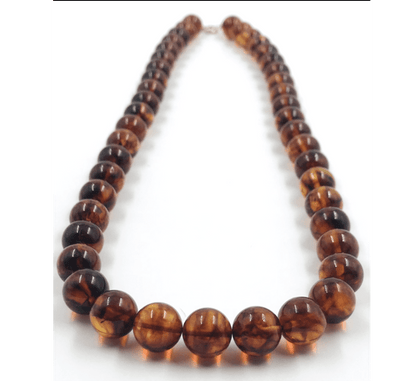 Amber Necklace amber beads necklace Genuine Women's Amber jewelry pressed