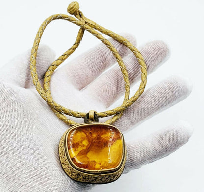 Amber Pendant Necklace - Baltic Amber Necklace For Women