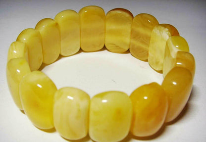 Amber bracelet Natural Baltic Amber stones bracelet for women Butterscotch amber