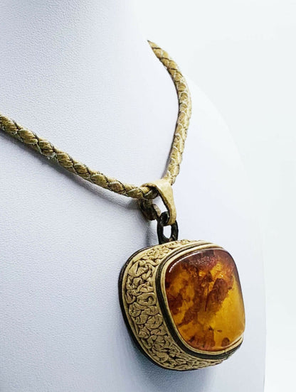 Amber Pendant Necklace - Baltic Amber Necklace For Women