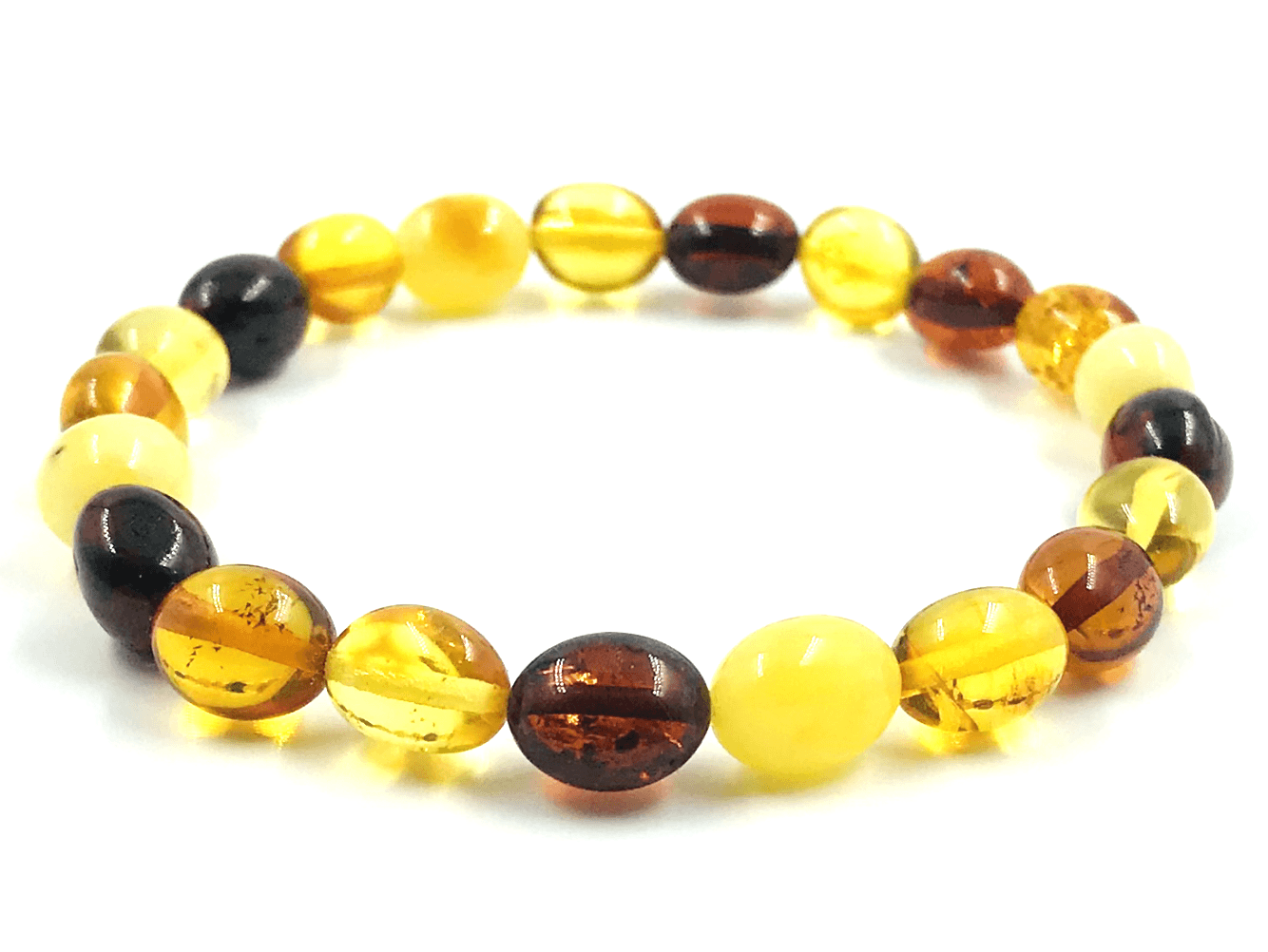 Natural Baltic Amber Bracelet Amber beads bracelet for adults Genuine Amber Jewelry