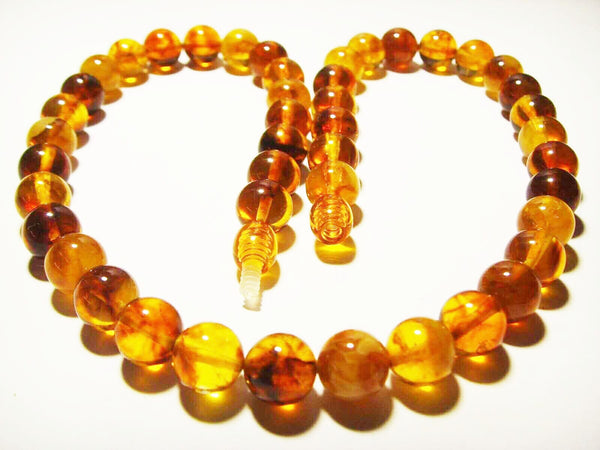 Beautiful BUTTON beads Baltic amber necklace